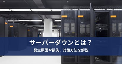 サーバーダウンとは？発生原因や損失、対策方法を解説