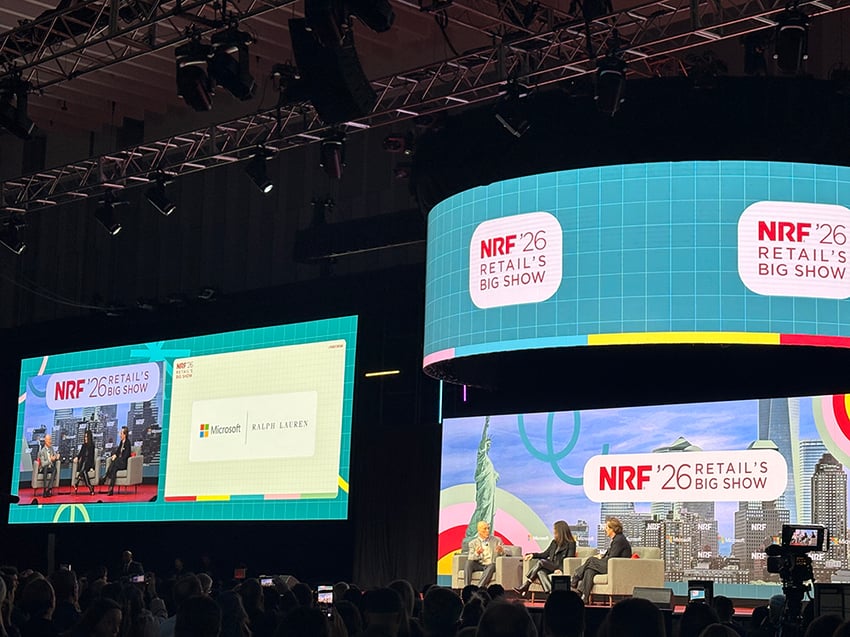 NRF'26 Microsoft コーポレートVPとラルフ・ローレン Chief Innovation Officer登壇セッションの様子
